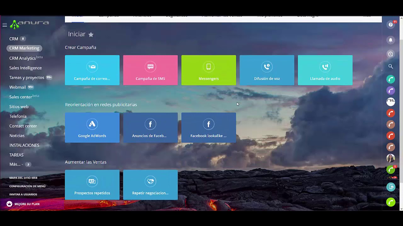 Integración de la central telefónica en la nube de Anura con Bitrix24